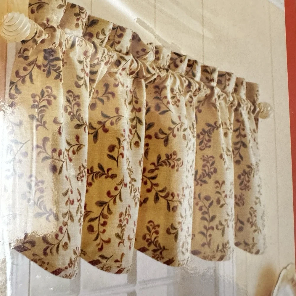 Better Homes and Garden Tuscan Retreat Valance Reversible Cotton 50